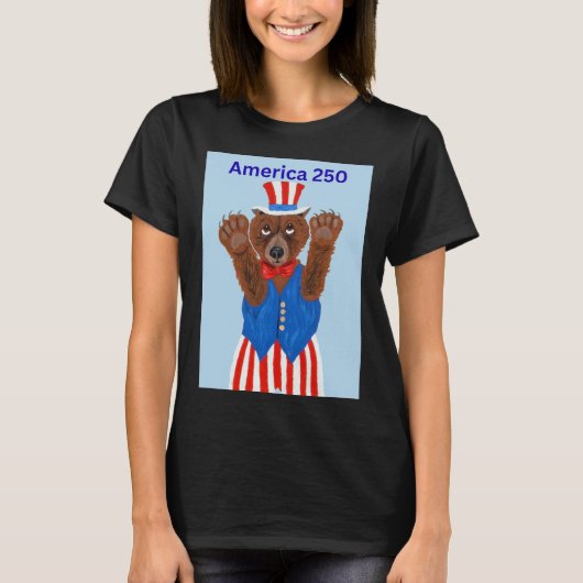  Amerika 250 Oom Sam Beer  T-shirt (Voorkant)