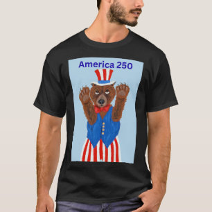  Amerika 250 Oom Sam Beer  T-shirt