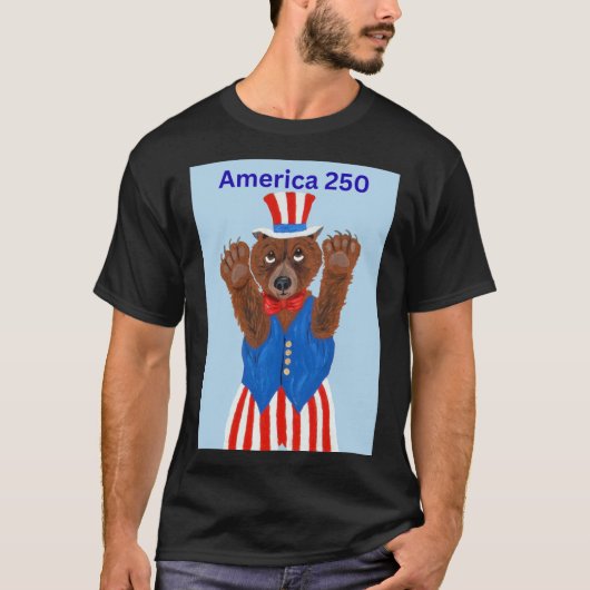 Amerika 250 Oom Sam Beer T-shirt (Voorkant)