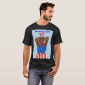 Amerika 250 Oom Sam Beer T-shirt (Voorkant volledig)