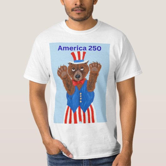  Amerika 250 Oom Sam Beer  T-shirt (Voorkant)