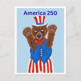 Amerika 250 Oom Sam Beer Uitnodiging Briefkaart