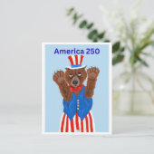  Amerika 250 Oom Sam Beer  Uitnodiging Briefkaart (Staand voorkant)