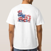Amerika 250 Oom Sam Hoed Patriottisch T-Shirt (Achterkant)