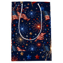 Amerika 250 Patriotisch Vuurwerk Vlag Patroon