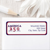 Amerika 250 Patriottisch Jubileum Etiket (Insitu)