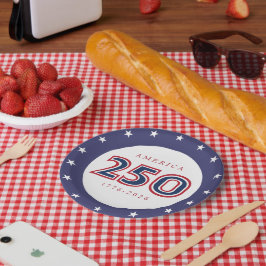 Amerika 250 Patriottisch Papieren Bordje