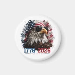 Amerika 250 Patriottische Adelaarsvlag 1776–2026 Magneet