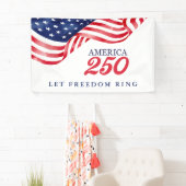 Amerika 250 Patriottische Amerikaanse Vlag Banner (Insitu)