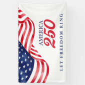 Amerika 250 Patriottische Amerikaanse Vlag Banner (Verticaal)