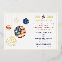 Amerika 250 Patriottische Feestdag Jubileum Blauw