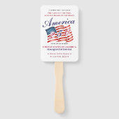 Amerika 250 Patriottische Semiquincentennial Aande Handwaaier (Voorkant)
