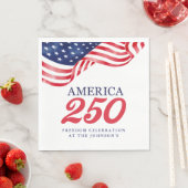 Amerika 250 Patriottische Servetten | 4 juli BBQ (Insitu)
