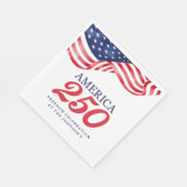 Amerika 250 Patriottische Servetten | 4 juli BBQ (Hoek)
