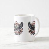 Amerika 250 Patriottische Steenarend 1776-2026 Mok (Voorkant rechts)