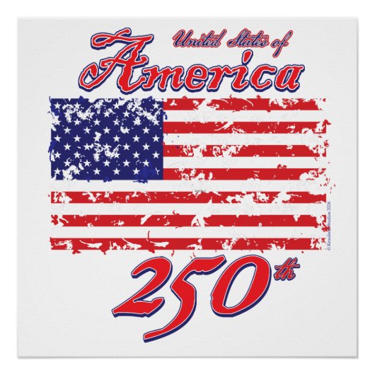 Amerika 250 perfect poster (Voorkant)