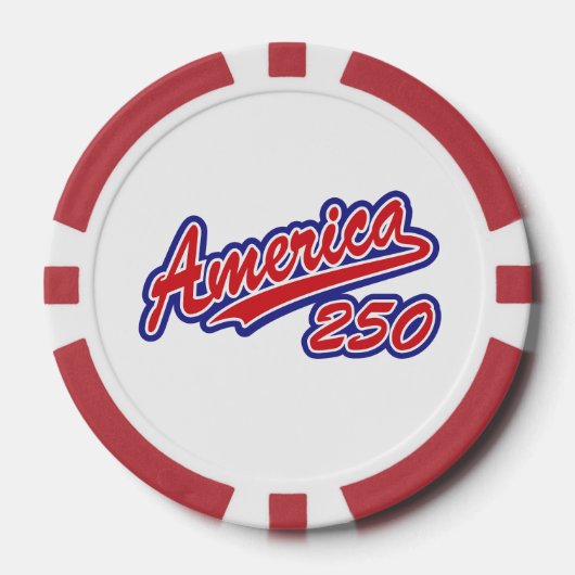 Amerika 250 poker chips (Voorkant)