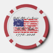 Amerika 250 poker chips (Achterkant)