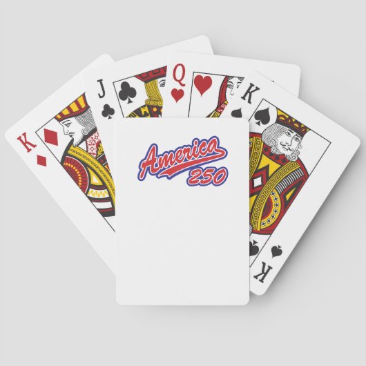 Amerika 250 pokerkaarten (Achterkant)