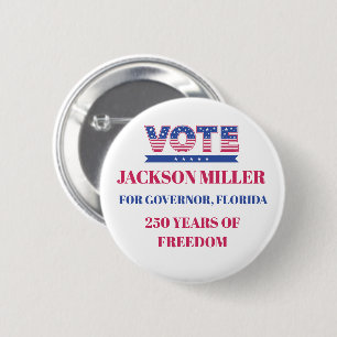 Amerika 250 Politieke Campagne Ronde Button 5,7 Cm