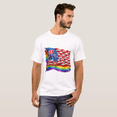 Amerika 250 Pride-vlag T-shirt (Voorkant volledig)