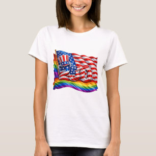 Amerika 250 Pride-vlag T-shirt