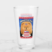 AMERIKA 250 Rode Chow Glas (Achterkant)