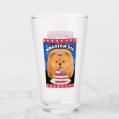 AMERIKA 250 Rode Chow Glas (Voorkant)