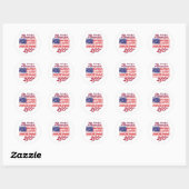 Amerika 250 ronde sticker (Vel)