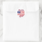 Amerika 250 ronde sticker (Tas)