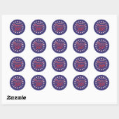 Amerika 250 ronde sticker (Vel)
