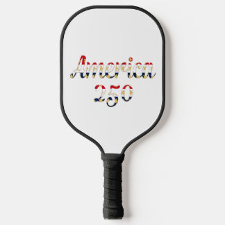 Amerika 250 Rood, Wit Blauw Nep Goud Pickleball Paddle