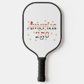 Amerika 250 Rood, Wit Blauw Nepgoud Pickleball Paddle (Achterkant)