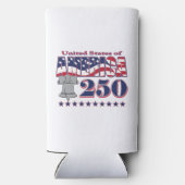 Amerika 250 seltzer blikjeskoeler (Achterkant)