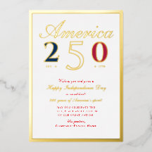 Amerika 250 Semi-quince-jaar Patriottisch Rood