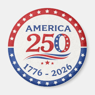 Amerika 250 Semiquincentennial Patriottisch Logo 1 Magneet