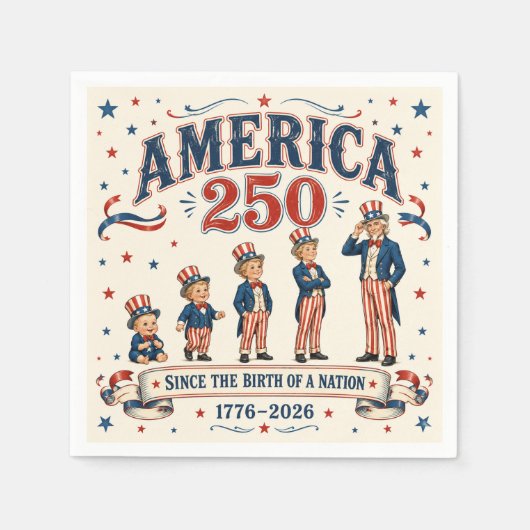 Amerika 250 servet (Voorkant)