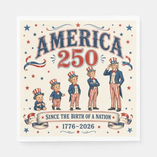 Amerika 250 servet (Voorkant)