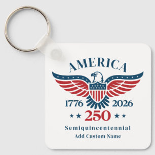Amerika 250 Steenarend Aangepaste Naam Minimalisti Sleutelhanger