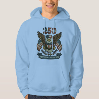 Amerika 250 Steenarend Patriottisch Hoodie