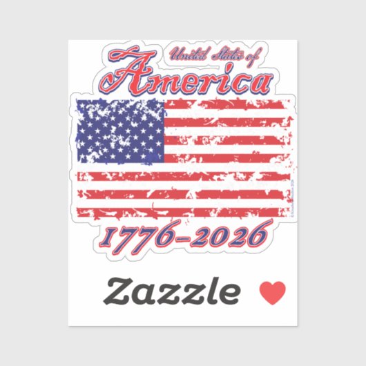 Amerika 250 sticker (Vel)