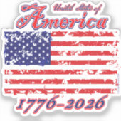 Amerika 250 sticker (Voorkant)