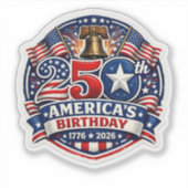 Amerika 250 sticker (Voorkant)