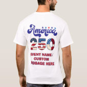 Amerika 250 t-shirt (Achterkant)