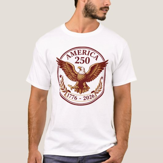 amerika 250 th 01776-2026 t-shirt (Voorkant)