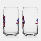 Amerika 250 Twee Blikvorm Glas (Links)