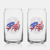 Amerika 250 Twee Blikvorm Glas (Achterkant)