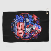 Amerika 250 Twee Golfhanddoek (Horizontaal)