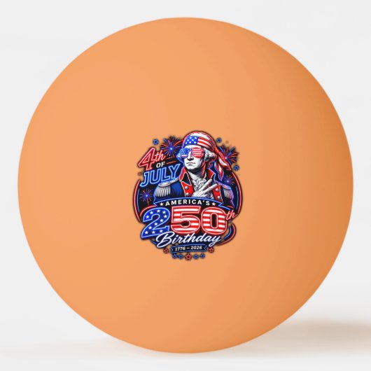 Amerika 250 Twee Pingpongbal (Voorkant)