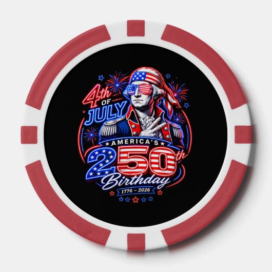 Amerika 250 Twee Poker Chips (Voorkant)
